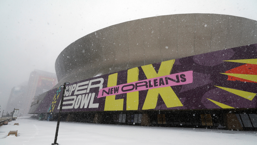Caesars Superdome, the location of Super Bowl LIX